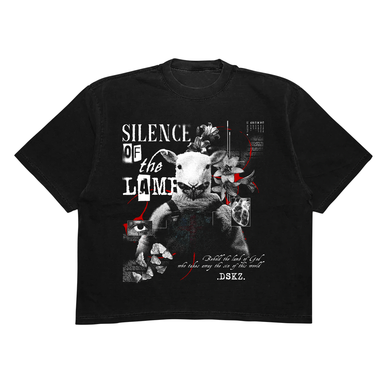 DropSkizzle S13 Silence of the LAMB Boxy Shirt - Y2K Gothic Tee