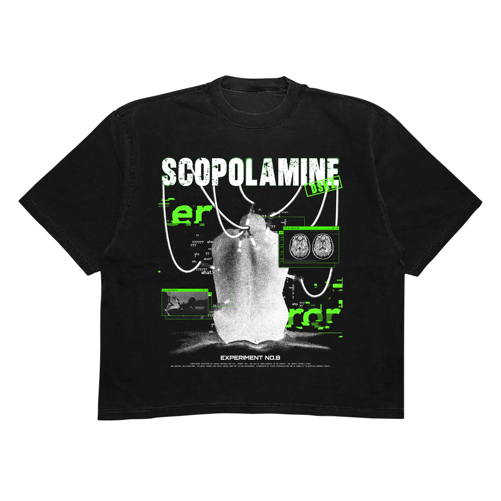 DropSkizzle S13 Experiment No.8 Boxy Shirt - Y2K Gothic Tee
