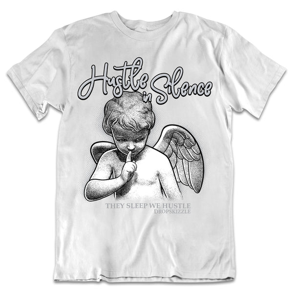 Dunk Grey Fog DropSkizzle Unisex T-Shirt Hustle In Silence 2 Graphic Tee