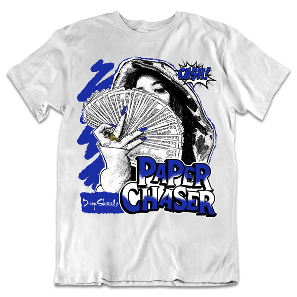 Dunk Racer Blue White DropSkizzle Unisex T-Shirt Paper Chaser Graphic Tee