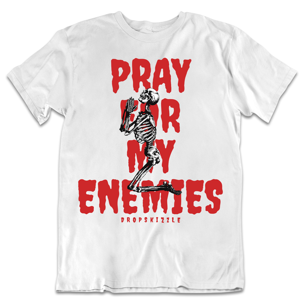 Dunk University Red DropSkizzle Unisex T-Shirt Pray For My Enemies Graphic Tee