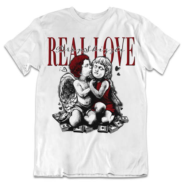 Red Taxi 12s DropSkizzle Unisex T-Shirt Real Love 2 Graphic Tee