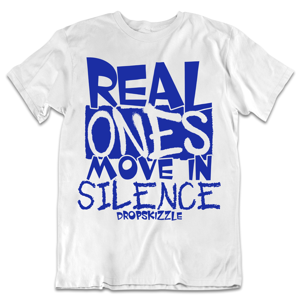 Dunk Racer Blue White DropSkizzle Unisex T-Shirt Real One Move In Silence Graphic Tee