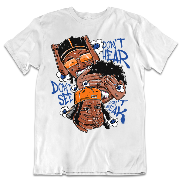 Dunk Knicks DropSkizzle Unisex T-Shirt Don’t See Don’t Hear Don’t Speak Graphic Tee