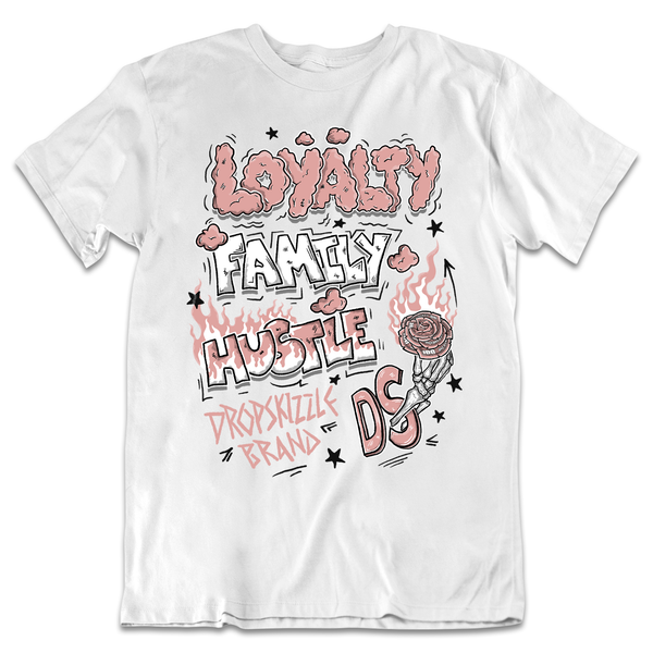 Dunk Rose Whisper DropSkizzle Unisex T-Shirt Loyalty Family Hustle Graphic Tee