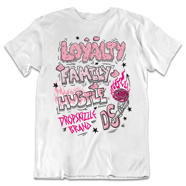 Dunk Triple Pink DropSkizzle Unisex T-Shirt Loyalty Family Hustle Graphic Tee