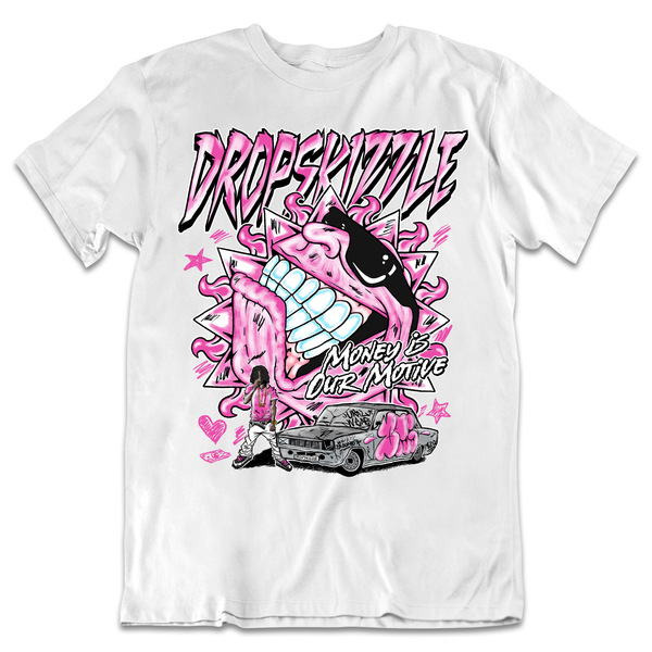 Dunk Active Fuchsia DropSkizzle Unisex T-Shirt Money Is Our Motive Graphic Tee