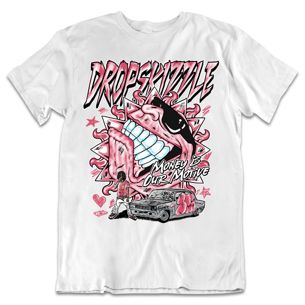 Dunk Archeo Pink DropSkizzle Unisex T-Shirt Money Is Our Motive Graphic Tee