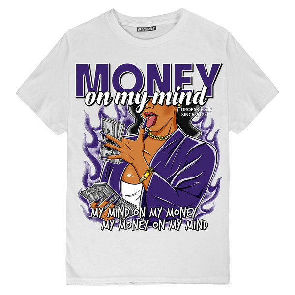 Dunk Championship Court Purple DropSkizzle Unisex T-Shirt Money On My Mind Graphic Tee