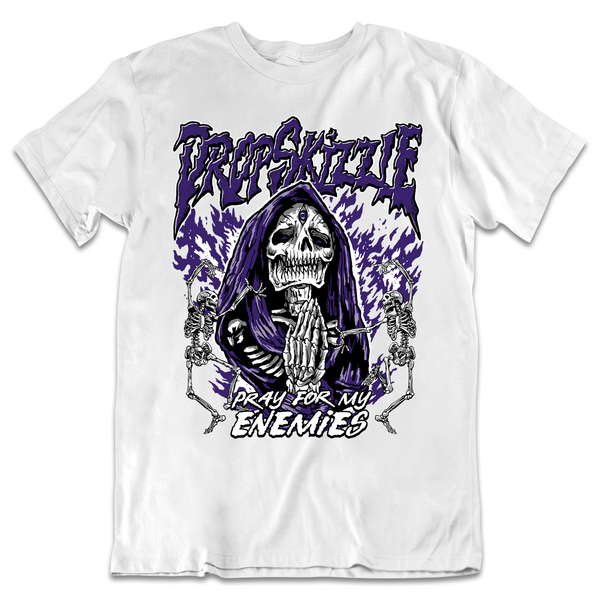 Dunk Championship Court Purple DropSkizzle Unisex T-Shirt Pray For My Enemies 2 Graphic Tee