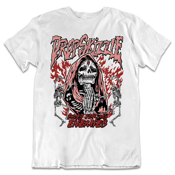 Dunk Red Stardust DropSkizzle Unisex T-Shirt Pray For My Enemies 2 Graphic Tee