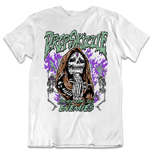 Dunk Veneer DropSkizzle Unisex T-Shirt Pray For My Enemies 2 Graphic Tee