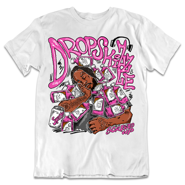 Dunk Active Fuchsia DropSkizzle Unisex T-Shirt Screwed-Up Graphic Tee