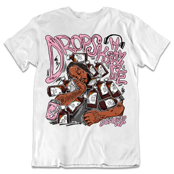 Dunk Pink Foam DropSkizzle Unisex T-Shirt Screwed-Up Graphic Tee