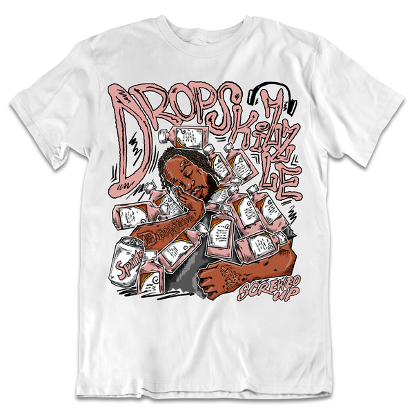 Dunk Rose Whisper DropSkizzle Unisex T-Shirt Screwed-Up Graphic Tee