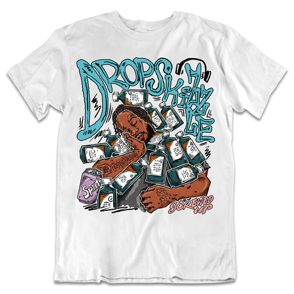 Dunk Bleached Aqua DropSkizzle Unisex T-Shirt Screwed-Up Graphic Tee