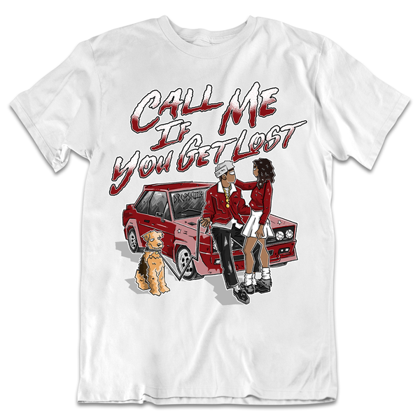 Red Taxi 12s DropSkizzle Unisex T-Shirt Call Me If You Get Lost Graphic Tee