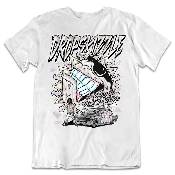 Dunk Iridescent Swoosh DropSkizzle Unisex T-Shirt Money Is Our Motive Graphic Tee