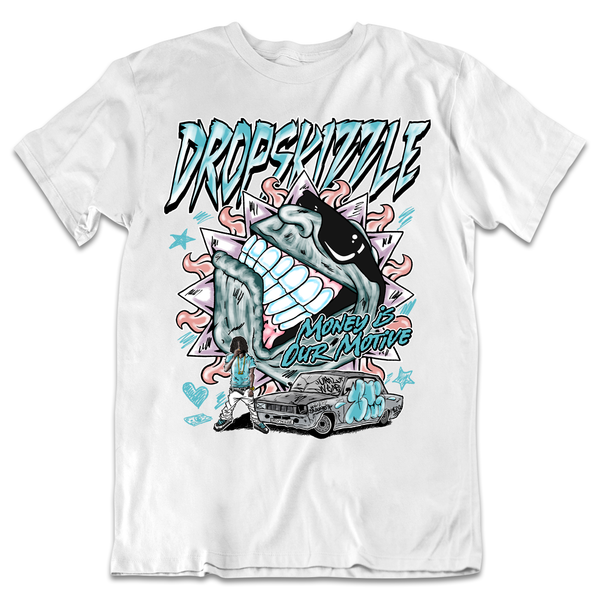 Dunk Bleached Aqua DropSkizzle Unisex T-Shirt Money Is Our Motive Graphic Tee