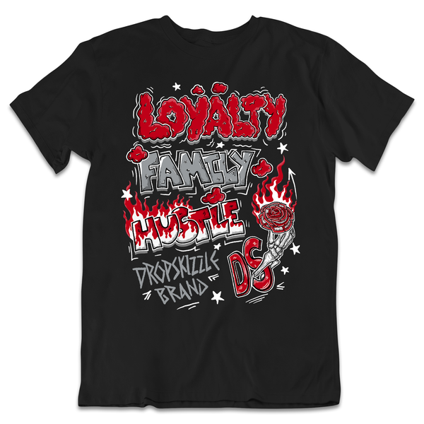 Retro Bred 4s DropSkizzle Unisex T-Shirt Loyalty Family Hustle Graphic Tee