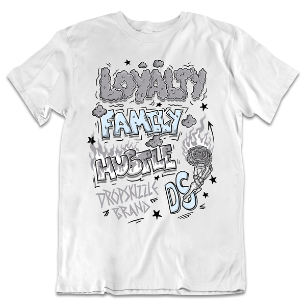 Cement Grey 11s DropSkizzle Unisex T-Shirt Loyalty Family Hustle Graphic Tee