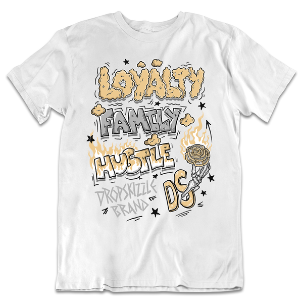 Gratitude 11s DropSkizzle Unisex T-Shirt Loyalty Family Hustle Graphic Tee