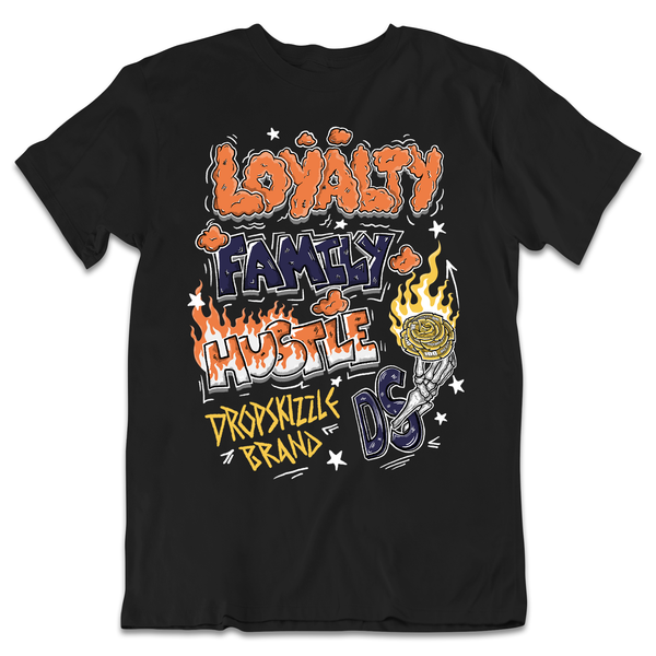 Rio 3s DropSkizzle Unisex T-Shirt Loyalty Family Hustle Graphic Tee