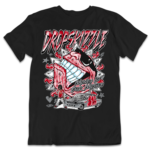 Retro Bred 4s DropSkizzle Unisex T-Shirt Money Is Our Motive Graphic Tee