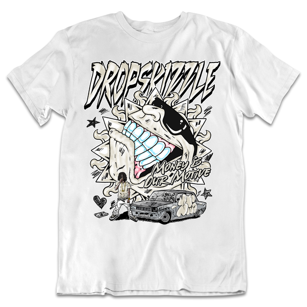 SE Sail 5s DropSkizzle Unisex T-Shirt Money Is Our Motive Graphic Tee