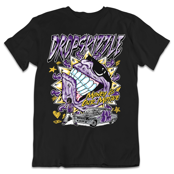 Field Purple 12s DropSkizzle Unisex T-Shirt Money Is Our Motive Graphic Tee