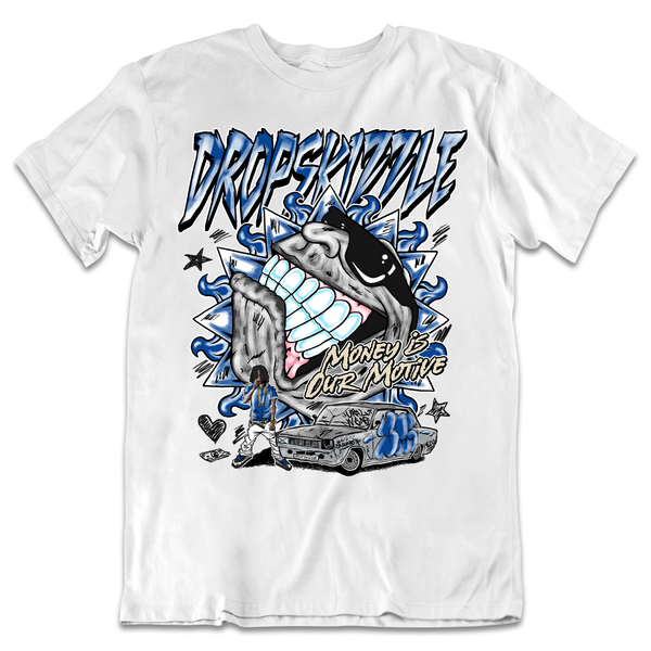 Quai 54 3s DropSkizzle Unisex T-Shirt Money Is Our Motive Graphic Tee