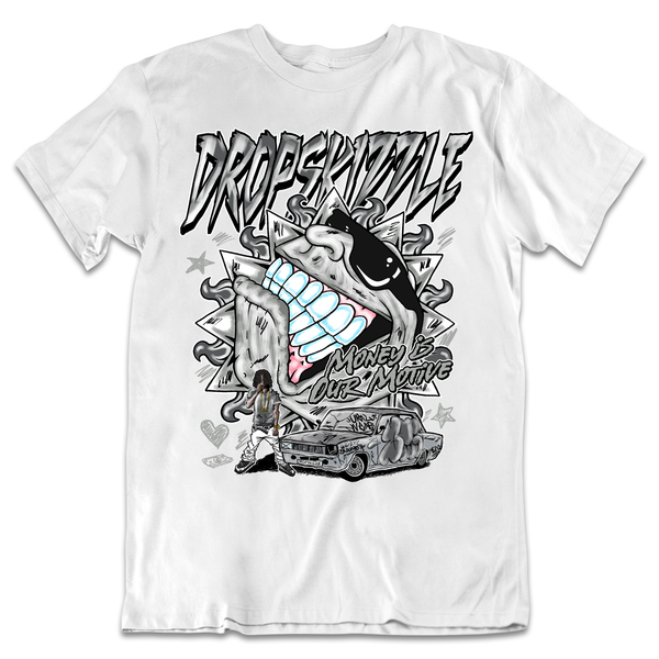 Wet Cement 4s DropSkizzle Unisex T-Shirt Money Is Our Motive Graphic Tee