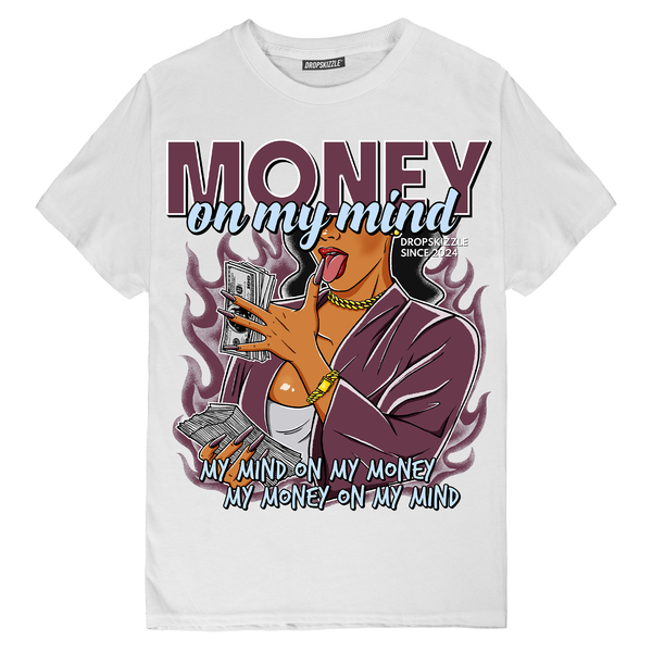 Burgundy 5s DropSkizzle Unisex T-Shirt Money On My Mind Graphic Tee