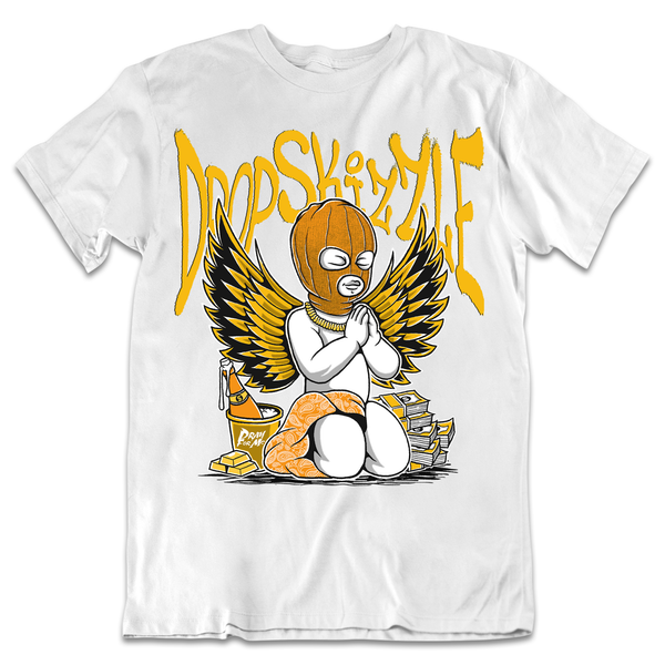 Yellow Ochre 6s DropSkizzle Unisex T-Shirt Pray For Me Graphic Tee