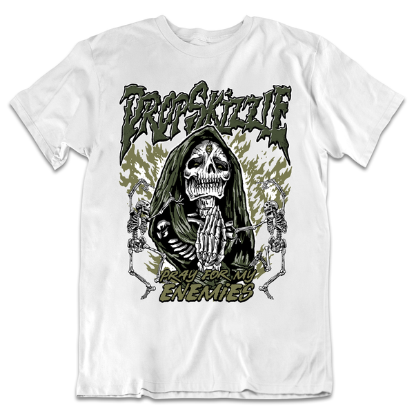 Craft Olive 4s DropSkizzle Unisex T-Shirt Pray For My Enemies 2 Graphic Tee