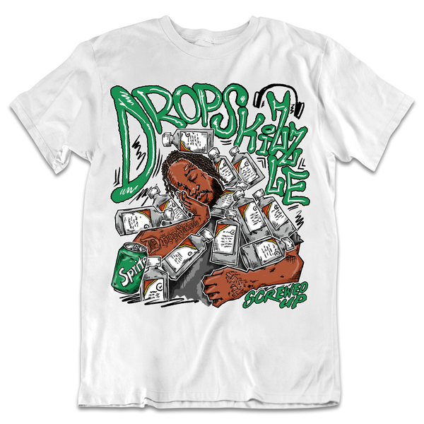 Lucky Green 3s DropSkizzle Unisex T-Shirt Screwed-Up Graphic Tee