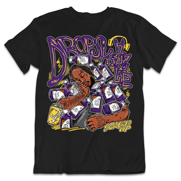 Field Purple 12s DropSkizzle Unisex T-Shirt Screwed-Up Graphic Tee