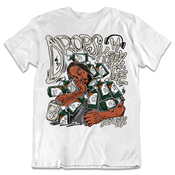 Oxidized Green 4s DropSkizzle Unisex T-Shirt Screwed-Up Graphic Tee