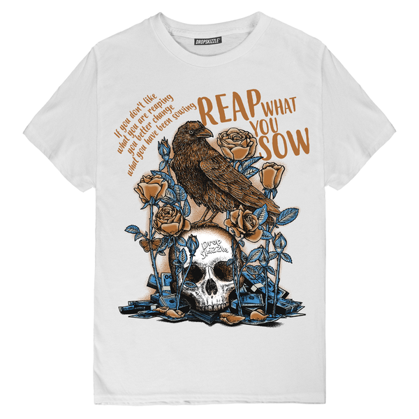 Dunk Light British Tan DropSkizzle Unisex T-Shirt Reap What You Sow Graphic Tee