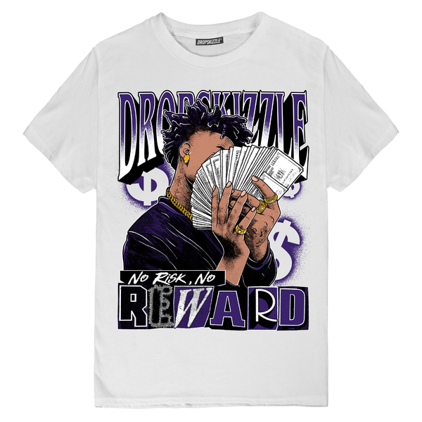 Dunk Championship Court Purple DropSkizzle Unisex T-Shirt No Risk, No Reward Graphic Tee