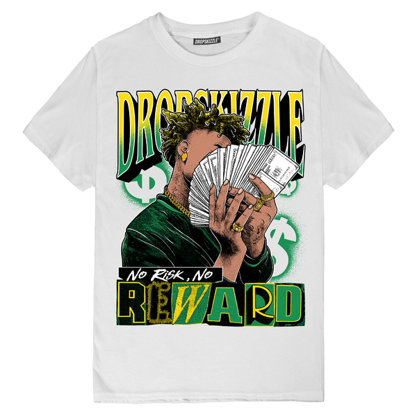 Lucky Green 3s DropSkizzle Unisex T-Shirt No Risk, No Reward Graphic Tee