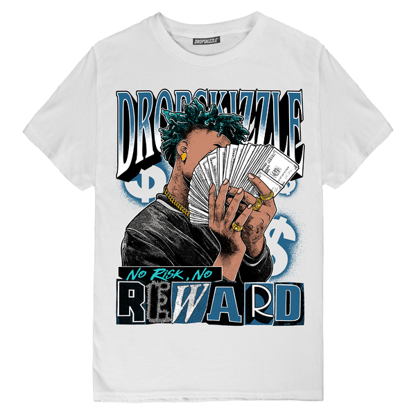 Military Blue 4s DropSkizzle Unisex T-Shirt No Risk, No Reward Graphic Tee