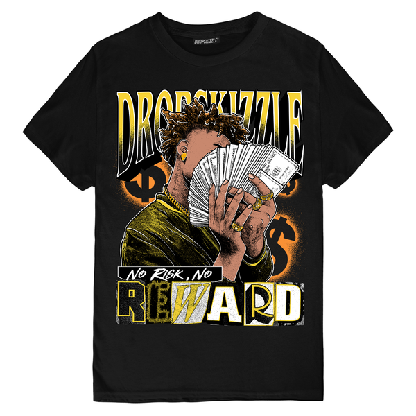 Yellow Thunder 4s DropSkizzle Unisex T-Shirt No Risk, No Reward Graphic Tee