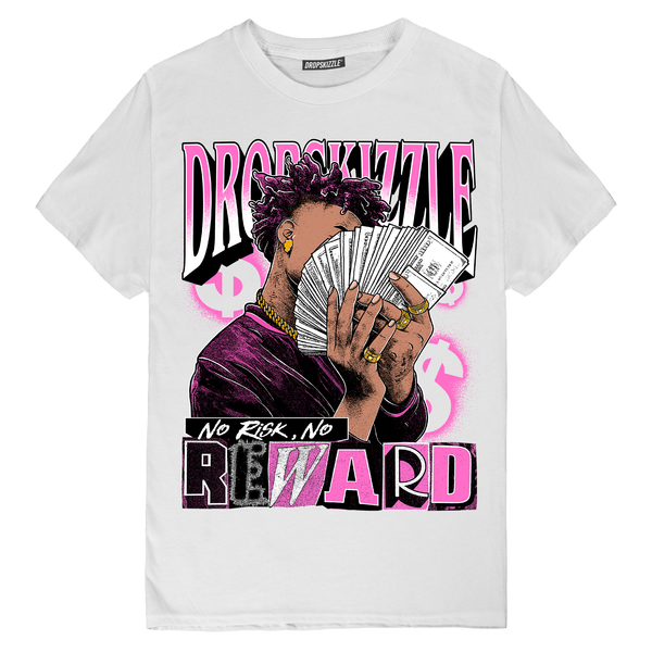 Hyper Violet 4s DropSkizzle Unisex T-Shirt No Risk, No Reward Graphic Tee