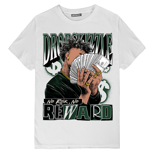 Oxidized Green 4s DropSkizzle Unisex T-Shirt No Risk, No Reward Graphic Tee