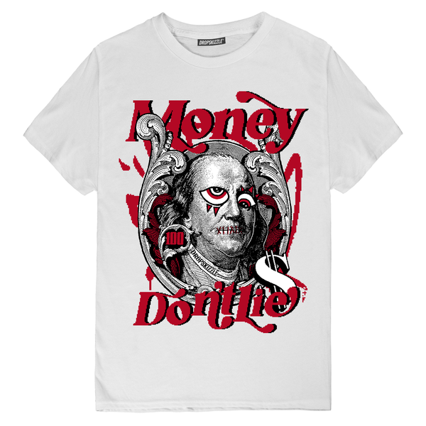 Red Thunder 4s DropSkizzle Unisex T-Shirt Money Don't Lie Graphic Tee