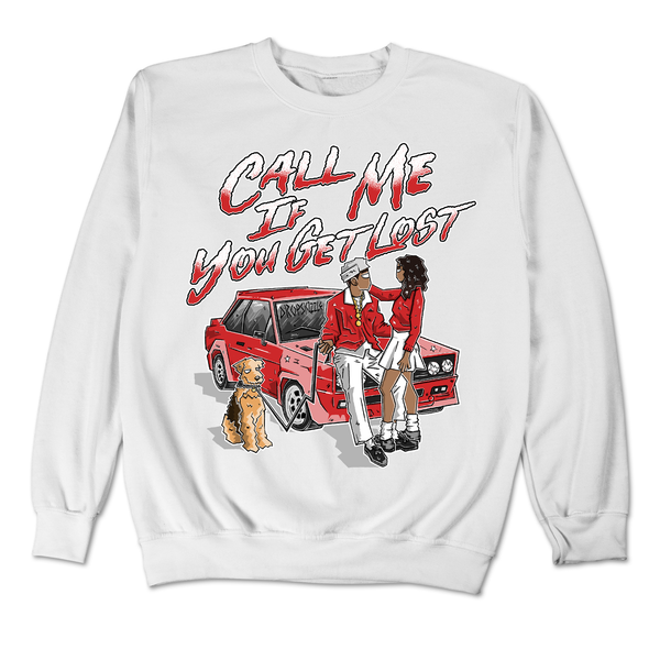 Dunk University Red DropSkizzle Unisex Sweatshirt Call Me If You Get Lost Graphic