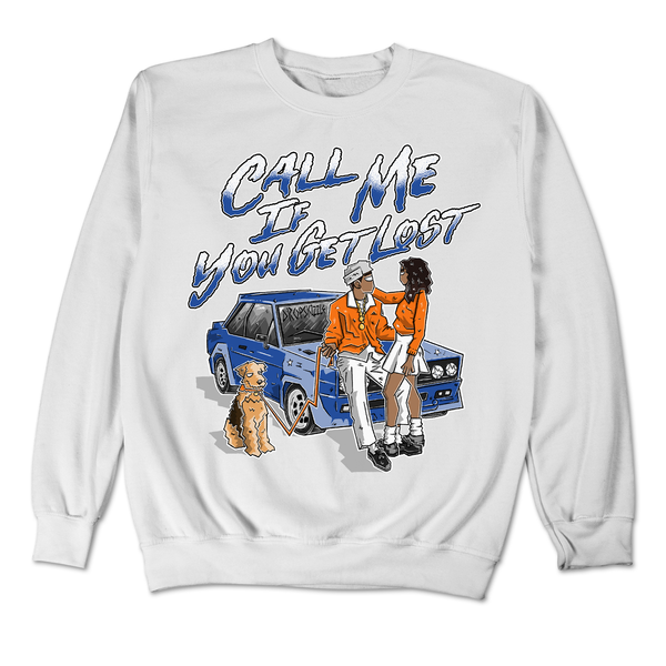 Dunk Knicks DropSkizzle Unisex Sweatshirt Call Me If You Get Lost Graphic