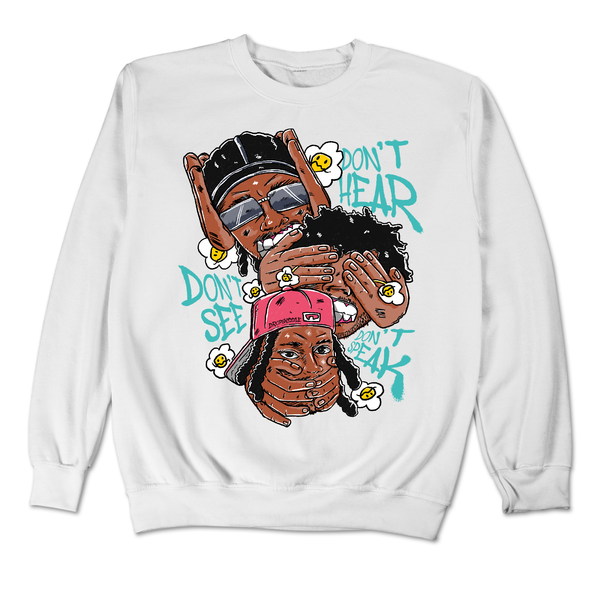 Dunk Dusty Cactus DropSkizzle Unisex Sweatshirt Don’t See Don’t Hear Don’t Speak Graphic