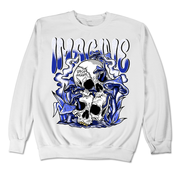 Dunk Racer Blue White DropSkizzle Unisex Sweatshirt IMAGINE Graphic